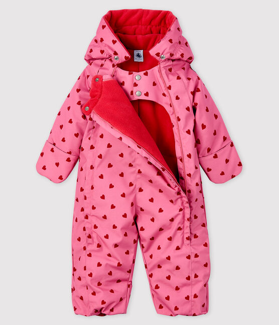 Baby girl's snowsuit CHEEK pink/TERKUIT red
