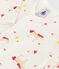 Babies' horse-print cotton footless pyjama suit MILK /MULTICO
