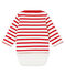 Baby boy's iconic sailor body MARSHMALLOW white/TERKUIT red