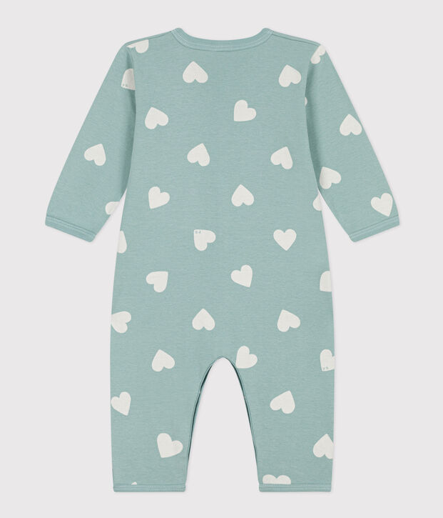 Babies' Patterned Footless Cotton Pyjamas green/ecru