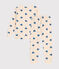 Children's pyjamas in heart print brushed fleece AVALANCHE blue/BEACH