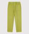 Children's cotton trousers MOSS green