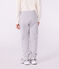 Children's jogging bottoms in plain cotton FUMEE CHINE grey