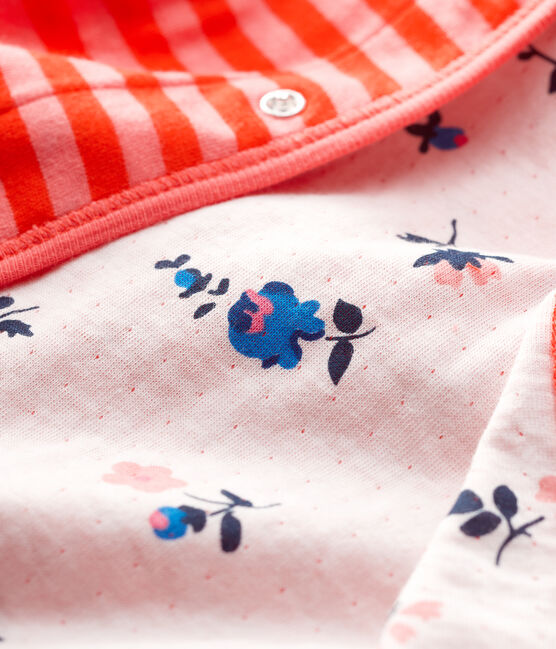 Babies' Reversible Cardigan PEACHY /CAROTTE