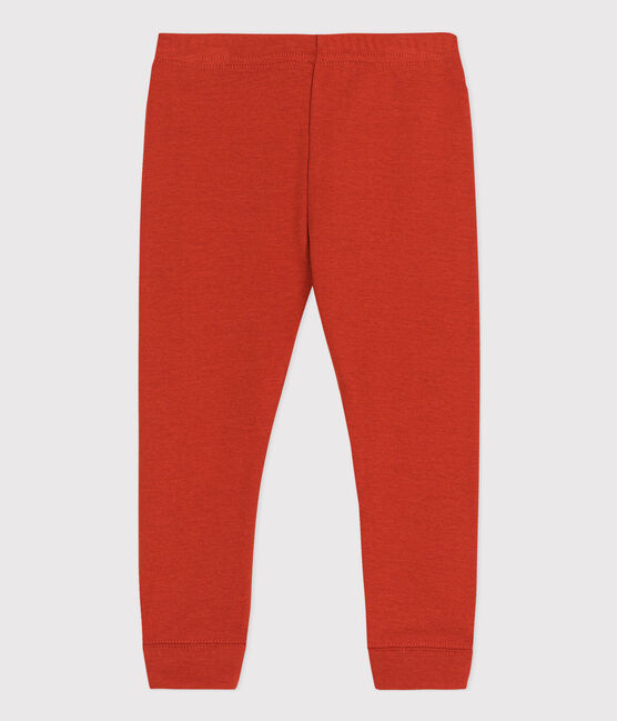 Babies' Plain Cotton Leggings HARISSA red