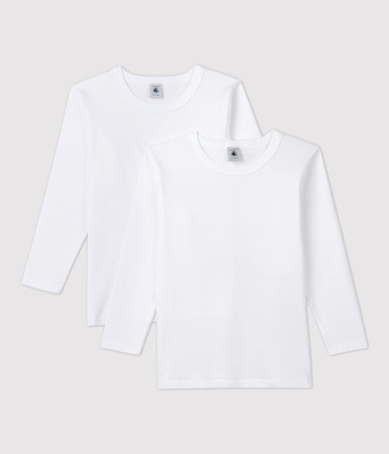 Boys' White Long-Sleeved T-Shirt - 2-Pack variante 1