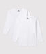 Boys' White Long-Sleeved T-Shirt - 2-Pack