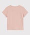 Girls' Printed Cotton T-Shirt SALINE pink