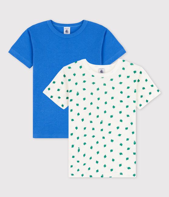 Boys' Palm Print Short-Sleeved Organic Cotton T-shirts - 2-Pack variante 1
