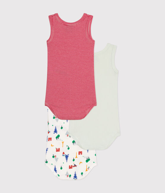 Babies' Sleeveless Cotton Bodysuits - 3-Pack variante 1
