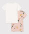 Girls' Short-sleeved Floral Cotton T-Shirt - 2-Pack variante 1