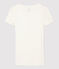 Women's Fine Rib Knit T-Shirt MARSHMALLOW white