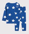 Unisex Starry Fleece Pyjamas MAJOR blue/ECUME white