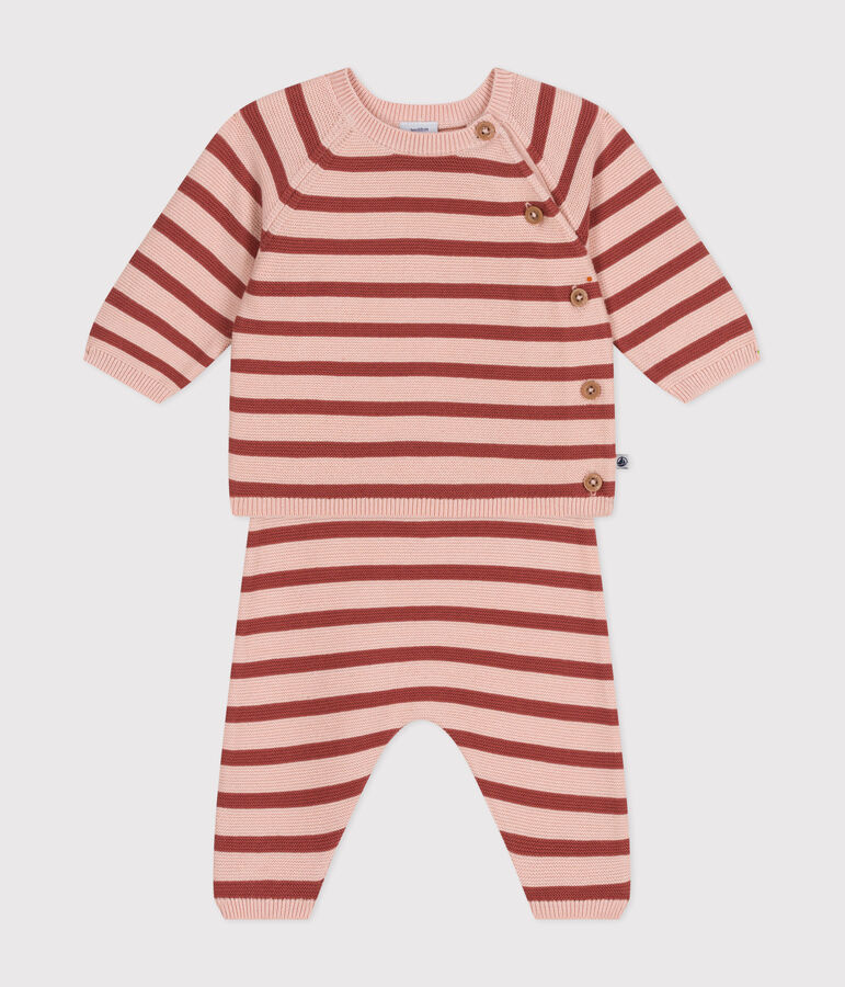 Babies' Cotton Knit Outfit - 2-Piece Set SALINE /FAMEUX