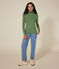 Women's The Iconic rollneck cotton T-shirt PALMERAIE green