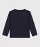 Boys' Long-Sleeved Cotton T-Shirt SMOKING blue