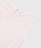 Girls' Sleeveless Jersey Dress MINOIS pink/MARSHMALLOW white