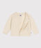 Babies' Wool/Recycled Nylon Knit Cardigan AVALANCHE Ecru