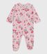 Babies' floral-print tube knit pyjama suit
