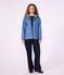 Women's short raincoat blue