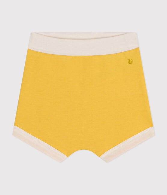 Babies' Light Fleece Shorts NECTAR yellow