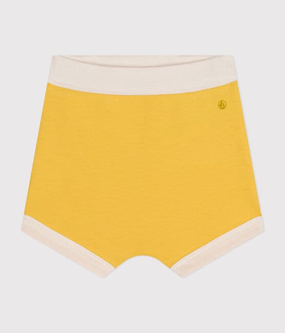 Babies' Light Fleece Shorts NECTAR yellow