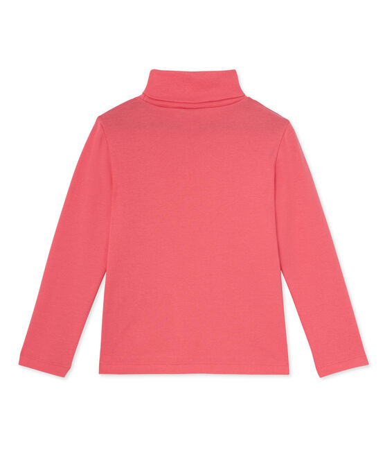 Kids' plain base layer polo neck Gelato pink