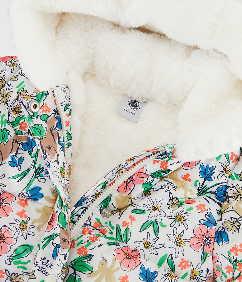 Babies' Quilted Jacket white/multicolor