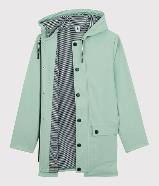 Iconic Recycled Fabric and Organic Cotton Raincoat HERBIER green