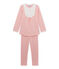 Girl's milleraies stripe pyjamas GRETEL pink/LAIT white