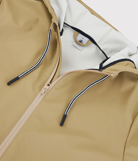 Unisex Long Light Recycled Fabric Raincoat JERRYCAN beige