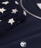 Boys' Starry Cotton Short Pyjamas SMOKING blue/MARSHMALLOW white