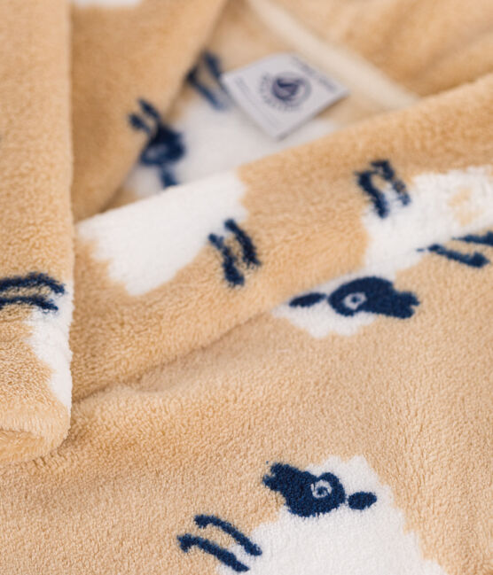 Children's printed fleece dressing gown TRENCH /MULTICO