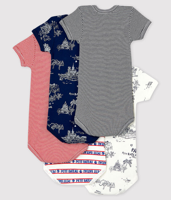 Babies' Short-Sleeved Paris Bodysuit - 5-Pack variante 1