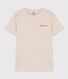 Women's Round Neck Screen-Printed Cotton T-Shirt