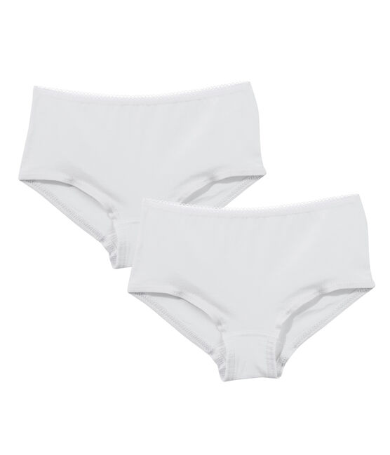 Girls' Hipsters - 2-Piece Set LOT white