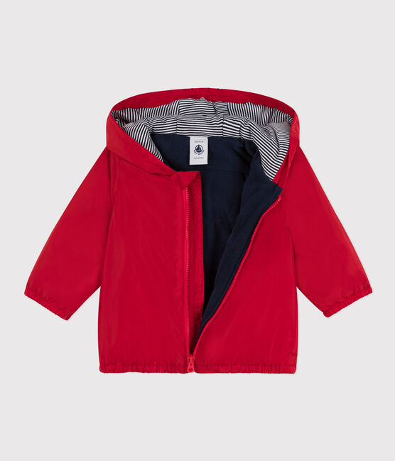 Babies' Warm Recycled Polyester Windbreaker PEPS red
