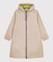 Women's long raincoat in two colours beige