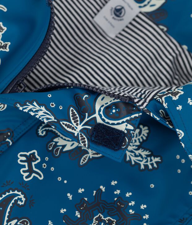 CHILDREN'S UNISEX ICONIC RECYCLED RAINCOAT blue/multicolor