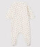 Babies' Fox Print Fleece Sleepsuit MARSHMALLOW white/MULTICO white