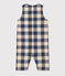Babies' Sleeveless Flannel Jumpsuit INCOGNITO /AVALANCHE