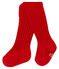 Baby girl's plain 5x3 rib tights TERKUIT red