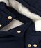 Children's plain mid-length parka SMOKING blue