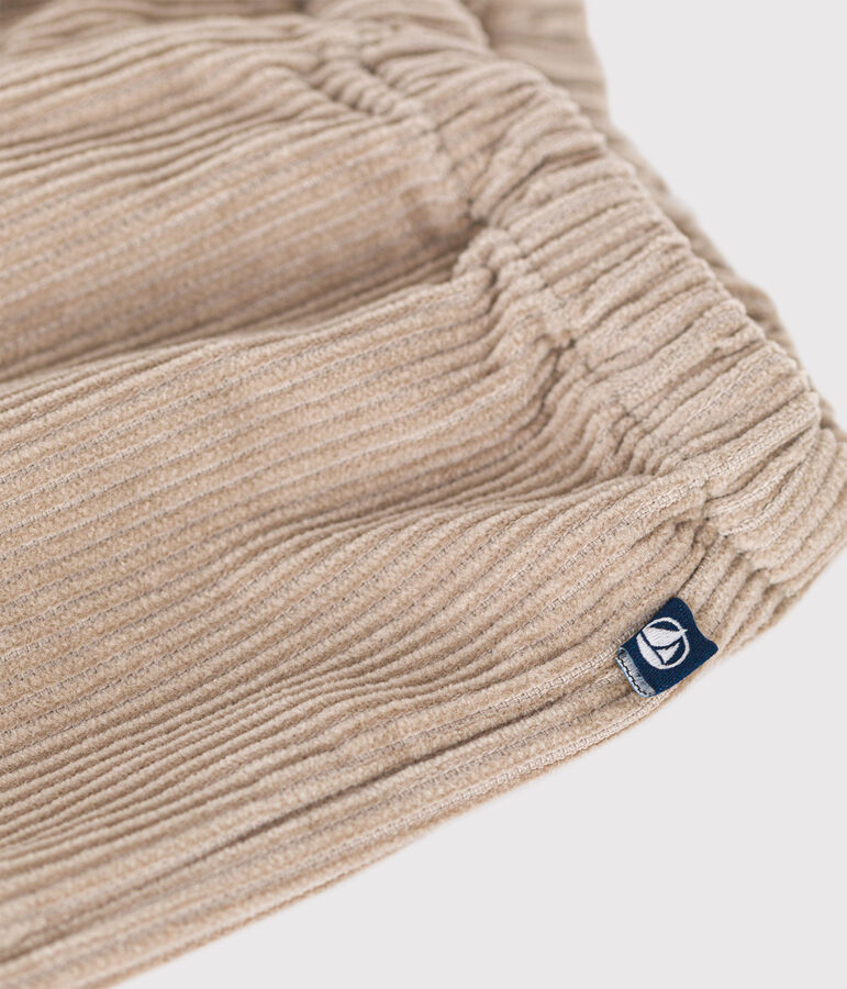 Babies' corduroy trousers HUITRE