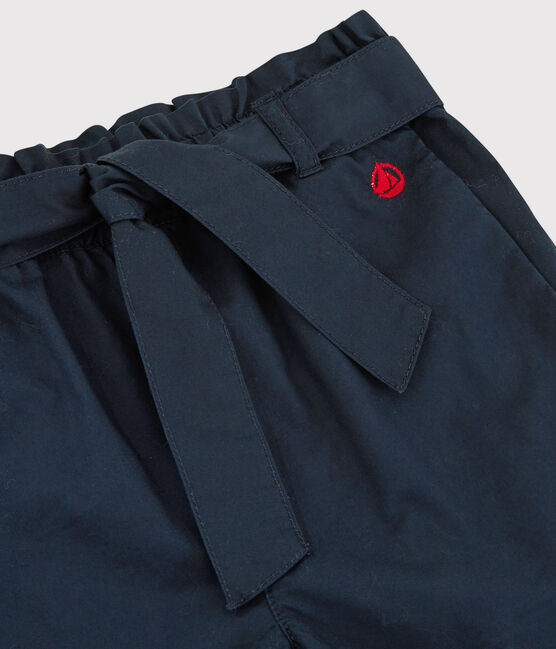 Girls' Cotton Serge Shorts SMOKING blue