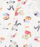 Babies' animal-print fleece pyjamas white/multicolor