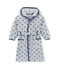 Little boy's housecoat SUBWAY grey/LOGO blue
