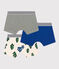 Boys' Chalet Cotton Boxer Shorts - 3-Pack variante 1