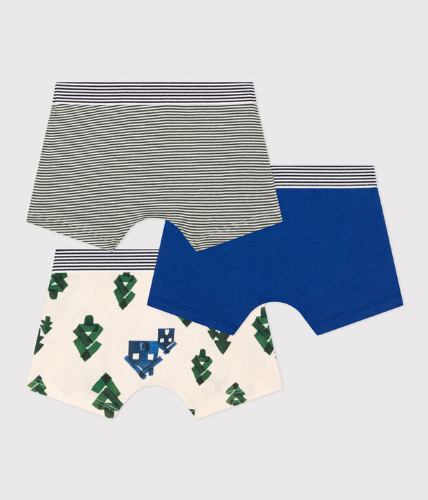 Boys' Chalet Cotton Boxer Shorts - 3-Pack multicolor
