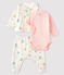 Baby Girls' Ribbed Clothing - 3-piece set MARSHMALLOW white/MULTICO white